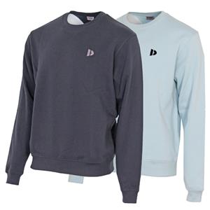 Donnay Donnay Heren - 2-Pack - Fleece Crew Sweater Dean - Navy & Lichtblauw