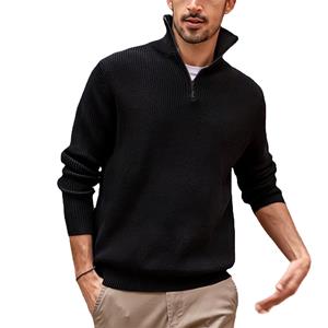 TSBABY 2023 Men's Fashion Fall/Winter T-shirt Top New POLO Zip-up Turtleneck Men's Polo Shirt
