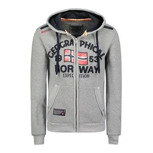 GEOGRAPHICAL NORWAY Zip-up hoodie, groot logo