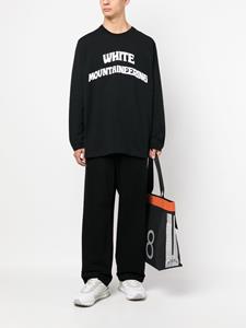 White Mountaineering Sweater met logoprint - Zwart