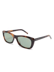 Saint Laurent Eyewear Zonnebril met rechthoekig montuur - Bruin