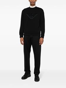 Emporio Armani Sweater met logo - Zwart