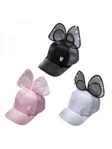 Kidsyuan Summer Girls Children Sequins Caps Hats Child Adjustable Ear Design Casual Sun Visors
