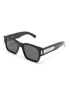 Saint Laurent Eyewear logo-plaque square-frame sunglasses - Zwart