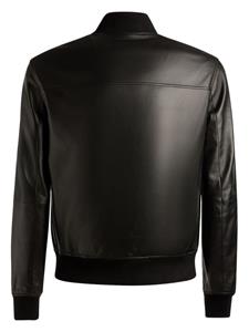 Bally zip-up leather bomber jacket - Zwart