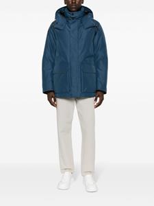 Woolrich concealed-fastening hooded parka - Blauw