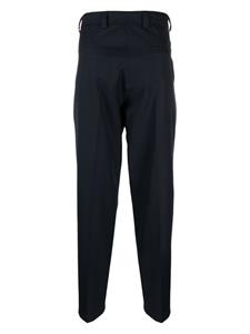 Low Brand belted-waist tapered-leg trousers - Blauw