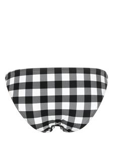 ERES Abstrait gingham-check bikini bottoms - Zwart