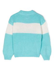 MC2 Saint Barth Kids Cortina intarsia-knit jumper - Blauw