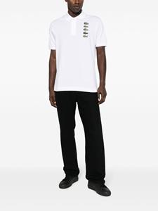 Lacoste logo-patches cotton polo shirt - Wit