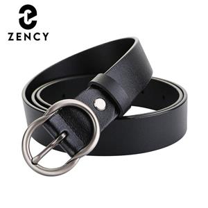 Zency Soft Cowhide Leather Waist Belt Female Buckle Ladies Belts Luxury Design Elegant Women's Waistband High Quality Belts