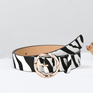 Futureminded Puntos Vrouwen Faux Lederen Mode Taille Riem Single Prong Gesp Adjutable Leopard Snakeskin Taille band