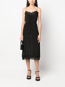 Zimmermann Midi-jurk met kant - Zwart