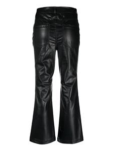 DKNY mid-rise flared trousers - Zwart