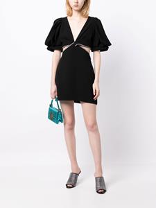 A.L.C. Mini-jurk verfraaid met kristallen - Zwart