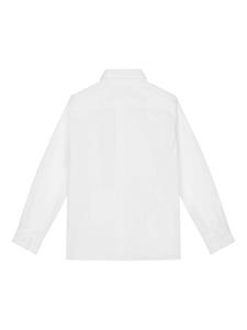 Dolce & Gabbana Kids Shirt met verborgen kraag - Wit