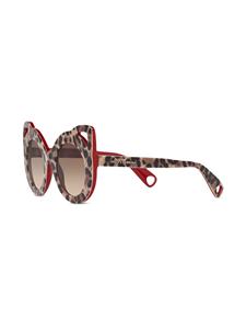 Dolce & Gabbana Eyewear Zonnebril met luipaardprint - Bruin