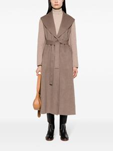 Fabiana Filippi tied-waist cashmere coat - Bruin