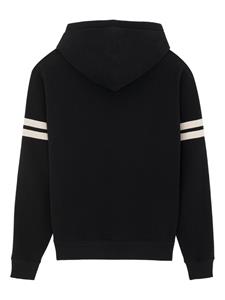 Saint Laurent Gestreepte hoodie - Zwart