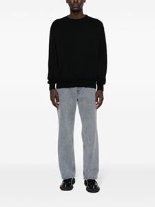 Auralee long-sleeve cotton sweatshirt - Zwart