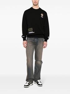 AAPE BY *A BATHING APE Sweater met geborduurd logo - Zwart