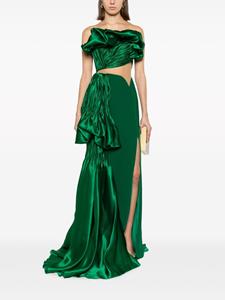 Gaby Charbachy Strapless jurk - Groen