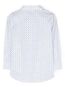 La Stupenderia abstract-print cotton shirt - Wit