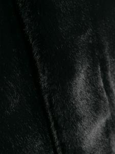 Saint Laurent rectangle-shape fleece scarf - Zwart