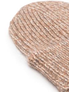 TOTEME ribbed-knit beanie - Beige