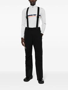 Ea7 Emporio Armani shoulder-straps straight-leg trousers - Zwart