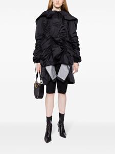 Junya Watanabe gathered-detail wool jacket - Zwart