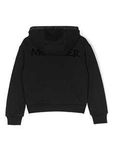 Moncler Enfant logo-patch hooded padded jacket - Zwart