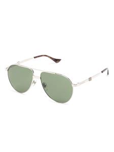 Gucci Eyewear logo-engraved oversize-frame sunglasses - Bruin