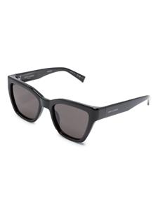 Saint Laurent Eyewear logo-print square-frame sunglasses - Zwart