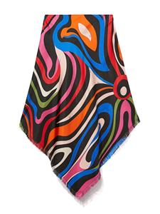 PUCCI Marmo-print silk sarong skirt - Zwart