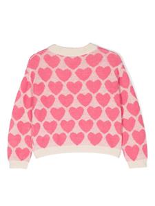 Bonton Lovely intarsia-knit jumper - Wit