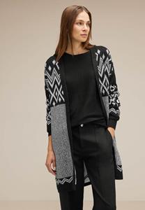 Street One Open cardigan met patroon