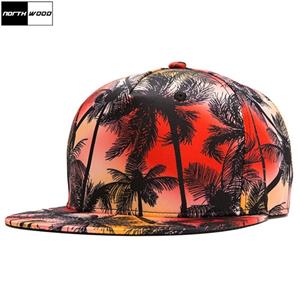 Northwood 2 Colors Hip Hop Hats Print Snapback Hip-Hop Cap Men Women Baseball Caps Outdoor Beach Sun Hat
