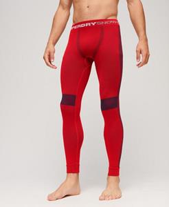 Superdry Sport Naadloze Base Layer Legging Rood Grootte: S