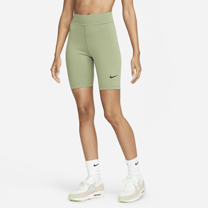 Nike Sportswear Classics bikershorts met hoge taille voor dames (20 cm) - Groen