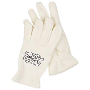 Lousy Livin Logo Gloves White