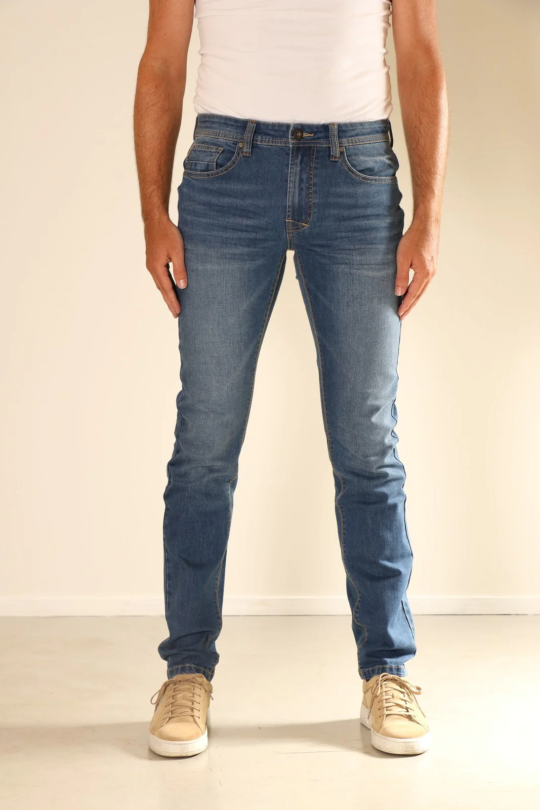 New-Star Lincoln heren tapered-fit jeans stone used