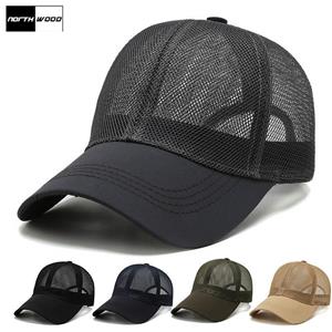 Northwood [] 5 kleuren zomer mesh baseball caps voor mannen vrouwen zwarte zomer zon hoeden zwarte cap papa hoeden
