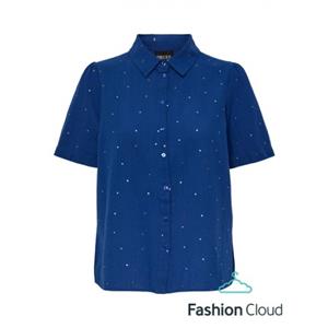 Pieces Vilma Ss Shirt Kac Soldalite Blue BLAUW 