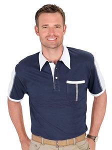 Your Look... for less! Heren Poloshirt marine/wit Größe