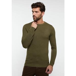 ETERNA Mode GmbH Strick Pullover in grün unifarben