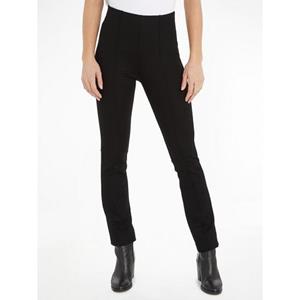 Tommy Hilfiger Strickhose "SLIM ELEVATED KNITTED PANT", mit Metall-Markenlabel