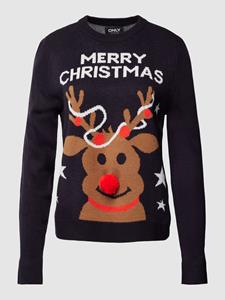 ONLY Weihnachtspullover "ONLXMAS DEER LS O-NECK BOX KNT"