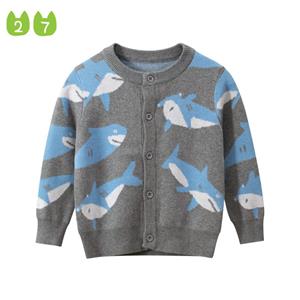 27kids Fashion Children's Cardigan Boy's Knitted Sweater Baby Sweater Coat