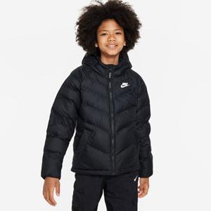 NIKE Sportswear Winterjacke mit Kapuze Kinder 010 - black/black/white